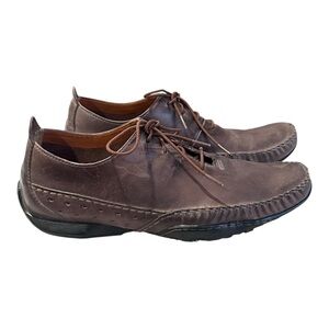Timberland Men’s Leather Oxford Shoes – Brown – Size 10.5M